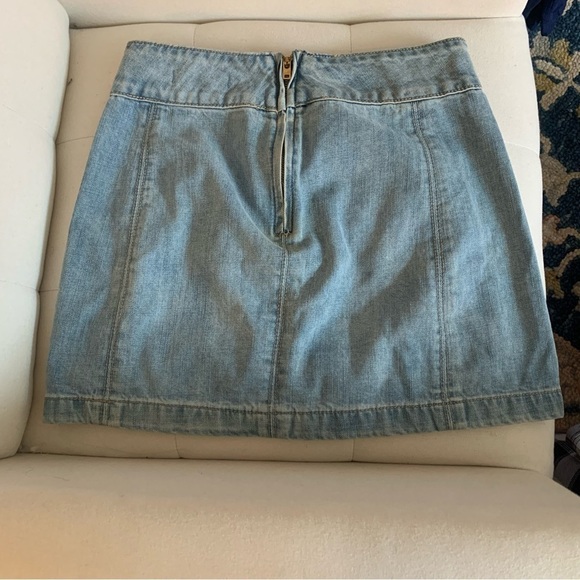 Free people denim mini skirt​​​​ - Picture 3 of 4
